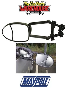 Maibaum Deluxe Dual robuste Verlängerung Abschleppspiegel Spiegel Wohnwagen - Bild 1 von 10