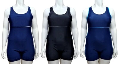 ACCLAIM Lyon 2 Colour Ladies Classic Fit Boy Leg Swimming Costume Swimsuit 2025 - Image 1 of 4