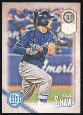 Travis Shaw 2018 Topps Gypsy Queen Missing Team Name #154 Milwaukee Brewers - Image 1 of 2