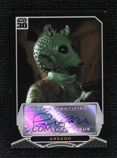 2007 Topps Star Wars 30th Anniversary Auto Paul Blake Greedo as Auto 13r5