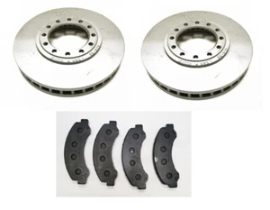 Front Brake Discs & Pads For Isuzu NPR/NQR Truck 7.5T 4HE1 / 4HK1 / 4JJ1 1998>ON - Picture 1 of 1