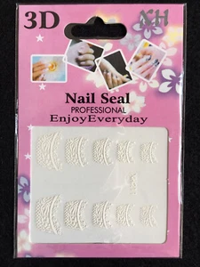 France Tip Design Nail Sticker , 3D Nail Art Sticker Decals ( 59 ) - Picture 1 of 4