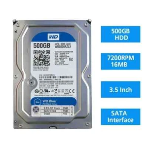 Internal 3.5" 500GB HDD SATA Desktop Hard Drive With Windows 10 Pre-installed - Picture 1 of 4