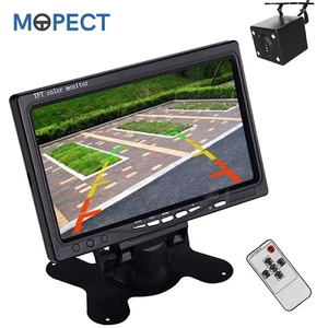 MOPECT Nachtsicht Auto Rückseiten Kamera Rückfahrkamera Mit 7 Zoll LCD Monitor - Bild 1 von 12