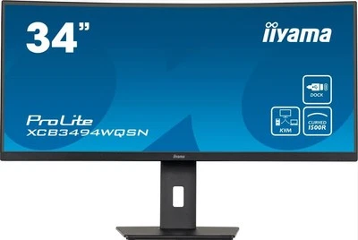 4948570121410 Monitor 34 inch XCB3494WQSN-B5 VA,UWQHD,1500R,USB-cDock,KVM,HAS(15 - Bild 1 von 4