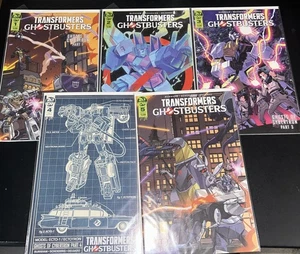 Juego completo Transformers Ghostbusters 1-5 IDW 2019 en estado bastante bueno/casi nuevo conjunto bonito - Imagen 1 de 6