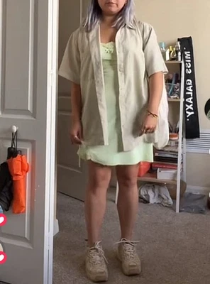 Cream button up short sleeve - Image 1 of 4