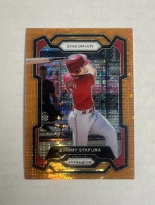 2024 Panini Prizm Sammy Stafura Orange Pulsar Prizms /399 #115 Cincinnati Reds - Foto 1 di 2