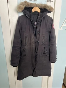 Authentic Canada Goose Daunenjacke M Damen dunkelblau LOOK ❤️medium Fellkapuze - Bild 1 von 17