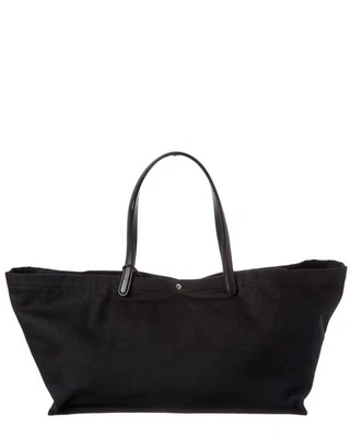 Bolso de mano para mujer The Row XL de lona y cuero negro Foto 1 de 4