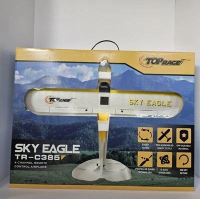 Sky Eagle 4-Channel Remote Control Airplane TR-C385. Ready to Fly. New in Box.  - Image 1 of 4