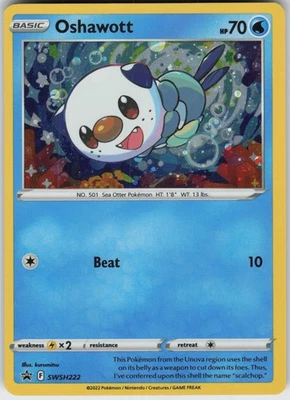 Holo Foil Oshawott - (Cosmo Holo) SWSH222 Promo SWSH: Sword & Shield Promo Cards - Image 1 of 2