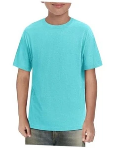 Boys Short Sleeve Shirts Kids Summer Crewneck T-Shirts Casual Tops Tees 5-14 - Picture 1 of 7