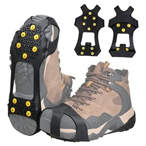 Ice Cleats Snow Traction Cleats, 10-Studs Walk Traction Cleats Crampons for - Picture 1 of 7