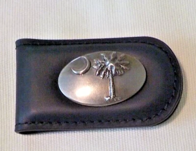 НОВЫЙ LEATHE PALM MOON МАГНИТНЫЙ ЗАЖИМ ДЛЯ ДЕНЕГ - Изображение 1 из 4