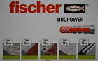 10x Rawl Plug Fischer Duopower 10x50 MM Universal Nylon Grey/Red Very Good
