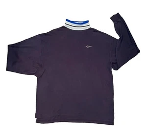 Vintage Nike Tiger Woods Turtleneck Shirt Men's XL Long Sleeve Black Read! C15 - Picture 1 of 14