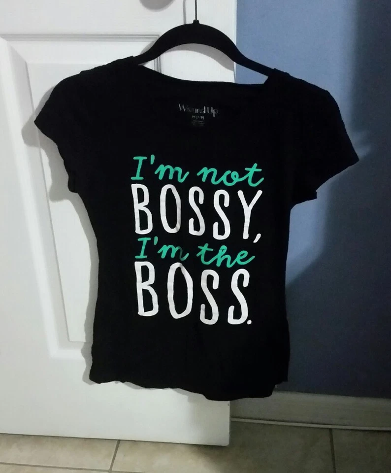 "I'm not Bossy, I'm the Boss T shirt Tee for Ladies Shirts Sz 7-9 M by Wound UP - Image 1 of 4