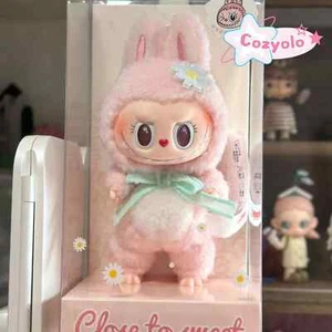 Authentic Pop Mart Labubu Mokoko V1 Close To Sweet Plush Doll Keychain 17cm - Picture 1 of 8