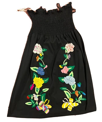 VaVa by Joy Han size M black Floral Embroidered  Spaghetti Strap dress - Image 1 of 2