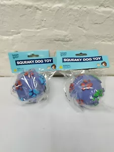 2x Bargain Buys Squeaky Small Dog Toys Ball New - Picture 1 of 1