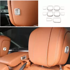 Fit For Benz S-Class 2021-2023 Silver Titanium Seat Headrest Switch Button Cover - Picture 1 of 9
