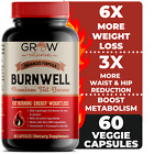 Grow Vitamin Burn Evolved Thermogenic Fat Burner 60 Caps - Gluten Free- Non-GMO