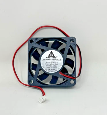 Cooling Fan 2 pin GDSTIME 12v60x15mm  Dc Brushless dual ball 4500 RPM - Image 1 of 4