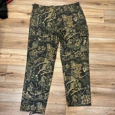 Cabela's Seclusion 3D Camo Hunting Pants Men's 44 (44x33) Camouflage Green Brown - Image 1 of 4