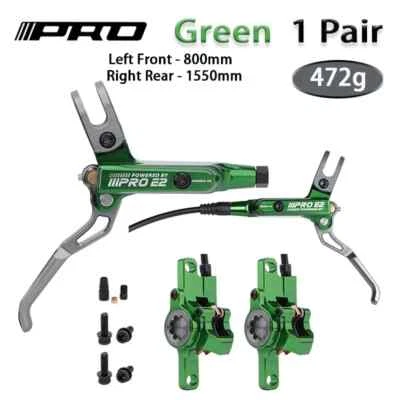 800/1550mm Bike Hydraulic Disc Brake 2 Piston Oil Pressure MTB DH AM Ebike Brake - Image 1 of 4