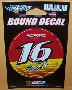 GREG BIFFLE #16 2016 WINCRAFT 3" ROUND DECAL STICKER - Picture 1 of 1