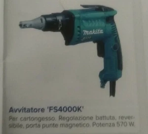 Makita FS4000 570W Avvitatore per Cartongesso - Blu/Nero - Foto 1 di 1