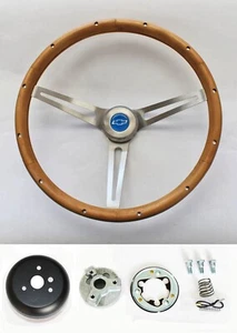 1960 - 1969 Chevy Chevrolet Pick Up Truck Grant Steering Wheel Walnut Wood 15" - Picture 1 of 7