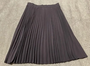 Hugo Buscati Collection Women's Size 8 Dark Gray Polyester Pleated Skirt - Picture 1 of 5
