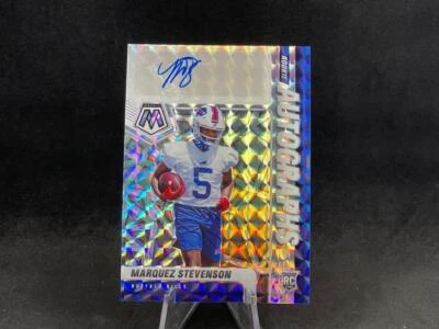 2021 PANINI MOSAIC MARQUEZ STEVENSON RA-93 SILVER REACTIVE PRIZMS ROOKIE AUTO - Image 1 of 2
