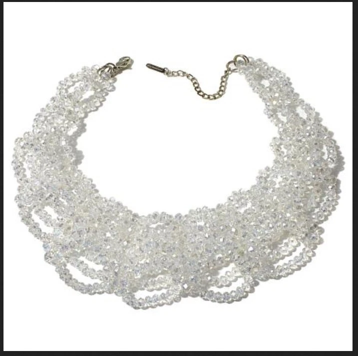 Ожерелье BAJALIA Vama с гранеными бусинами 17 в викторианском стиле прозрачное - Изображение 1 из 1