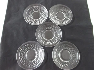 Fostoria American Pattern Set of 5 Saucers, 5 1/2" - Picture 1 of 3