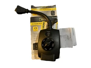 Temporizador mecánico de cuenta regresiva Defiant 15 Amp 24 horas enchufable al aire libre de anochecer a amanecer - Imagen 1 de 3