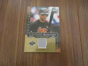 2005 Upper Deck Scrapbook Materials UD Portraits Cal Ripken Jr SM-CR Jersey Card - Picture 1 of 5