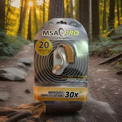 Amplificador auditivo de sonido MSA Pro, recargable sin baterías Foto 1 de 4