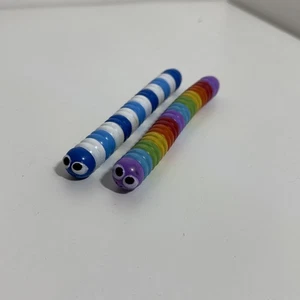 slither io snake worm x 2 biegsame Figuren - Bild 1 von 4