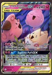 Togepi & Cleffa & Igglybuff GX 143/236 Sun & Moon Cosmic Eclipse Ultra Rare - Picture 1 of 2