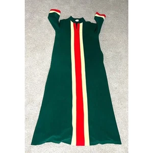 Vintage Vanity Fair Robe Womens Size 10 Green Red Christmas Night Gown Coat 70s - Bild 1 von 11