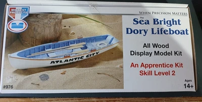 Midwest Products The Sea Bright Dory Lifeboat All Wood Display Model Kit - Image 1 of 2