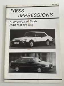 Folleto publicitario Saab 900 9000 impresiones de prensa prueba de carretera mayo 1989 - Imagen 1 de 1