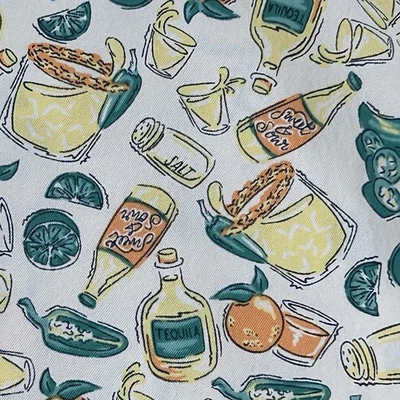 Men’s Golf Performance Button Up Shirt SZ S AOP Margarita Tequila Jalapeño Party - Image 1 of 4