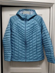 Lands End Damen gefütterte Jacke gesteppt XL blau Primaloft gebraucht, in einwandfreiem Zustand - Bild 1 von 6