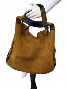 Borsa a tracolla Coach 1941 in pelle scamosciata C1780-87575 grande slouchy hobo - Foto 1 di 9