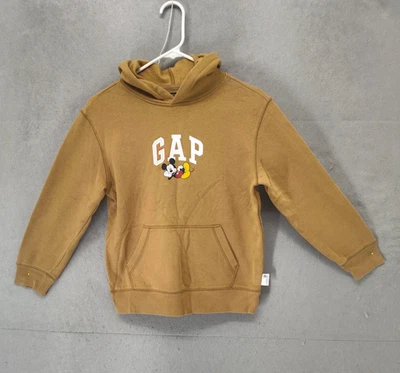 GAP Disney Sudadera con Capucha Niños Grande Mickey Mouse Pullover Sudadera Bolsillo Canguro Foto 1 de 4