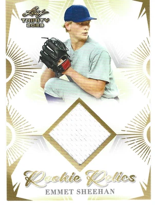 2023 Leaf Trinity Mega Box - Rookie Relics Emmet Sheehan #RR-1 (MEM, RC) - Image 1 of 2